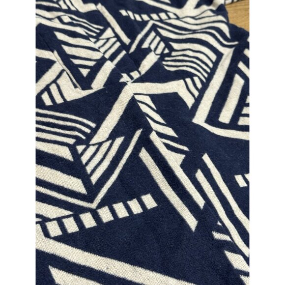 Old Navy Women Long Jacket Open Front Aztec Southwestern Country Size Small Blue - Picture 6 of 14